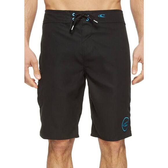 O’Neill Black Santa Cruz Solid 2.0 Swim Trunks Shorts Boardshorts 36 NWT - Picture 1 of 7